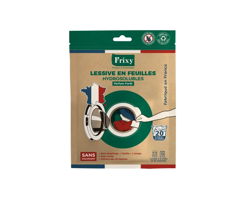 Lessive en Feuilles FRIXY - Sachet Découverte