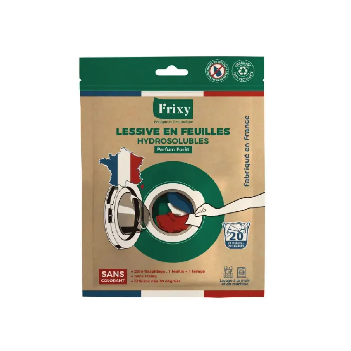Lessive en Feuilles FRIXY - Sachet Découverte