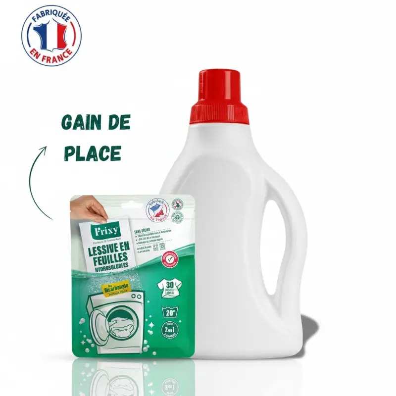 Lessive en Feuilles FRIXY - Le Format Malin (Sachet 30 feuilles) – Image 2
